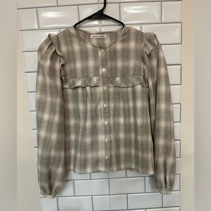 Reformation Long-sleeve shirt/ buttons Size XS